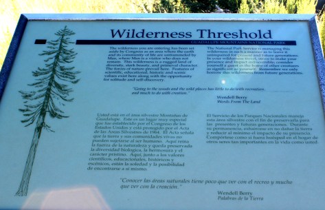 wilderness threshold
